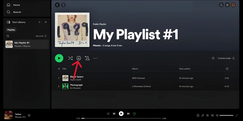 how to download songs on Spotify-pc3