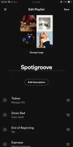 create and edit playlists on Spotify