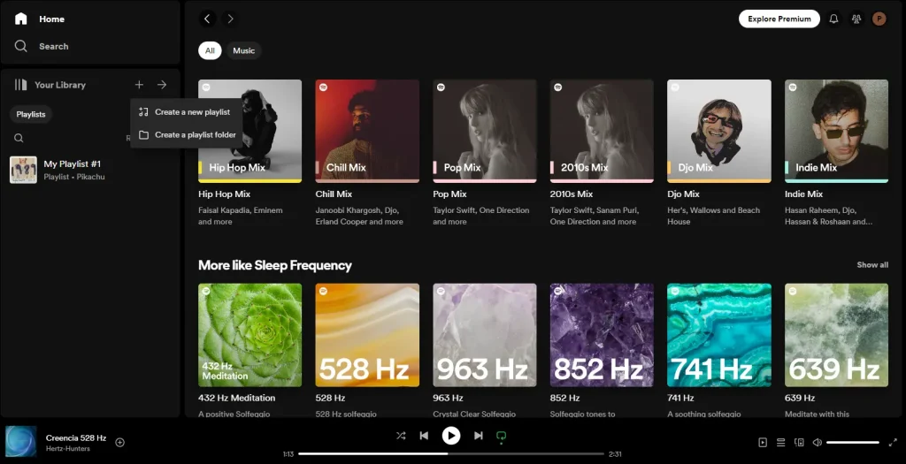 create and edit playlists on Spotify